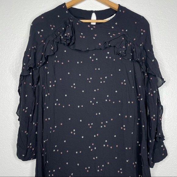 Label Ritu Kumar Black Celestial Ruffle Dress - Picture 4 of 11